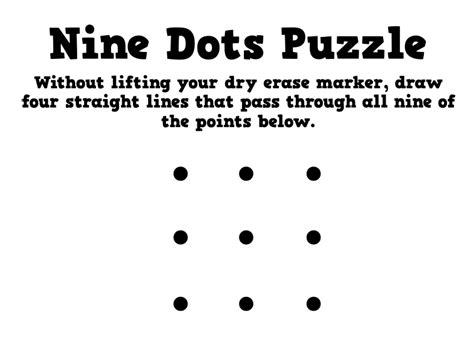 Nine Dots Puzzle .